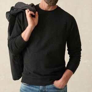 Faherty 'Legend' Sweater in Black